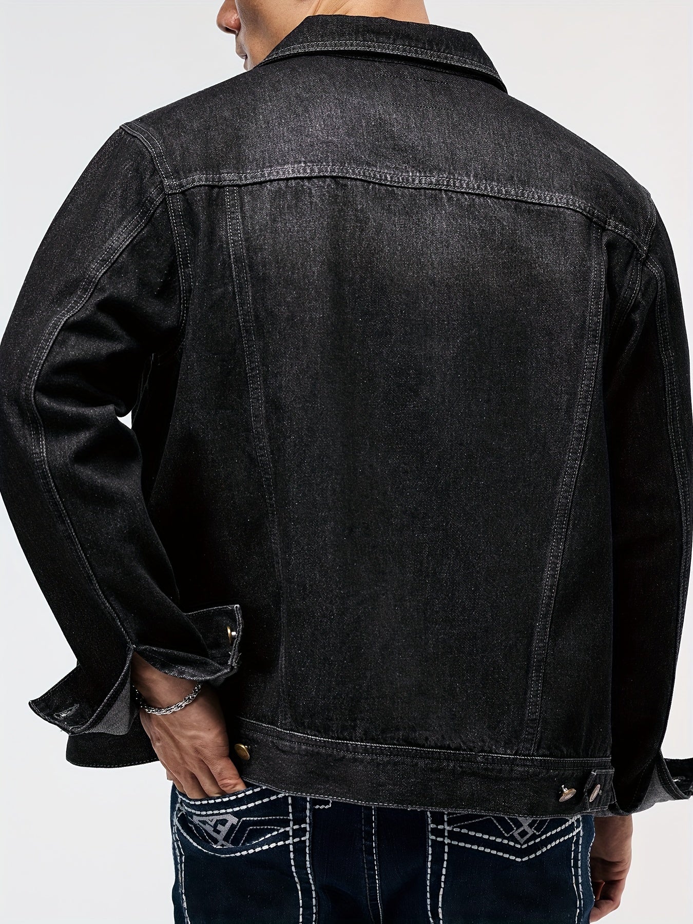 LAURENT MONACO | VESTE DE TRAVAIL EN DENIM POUR HOMMES