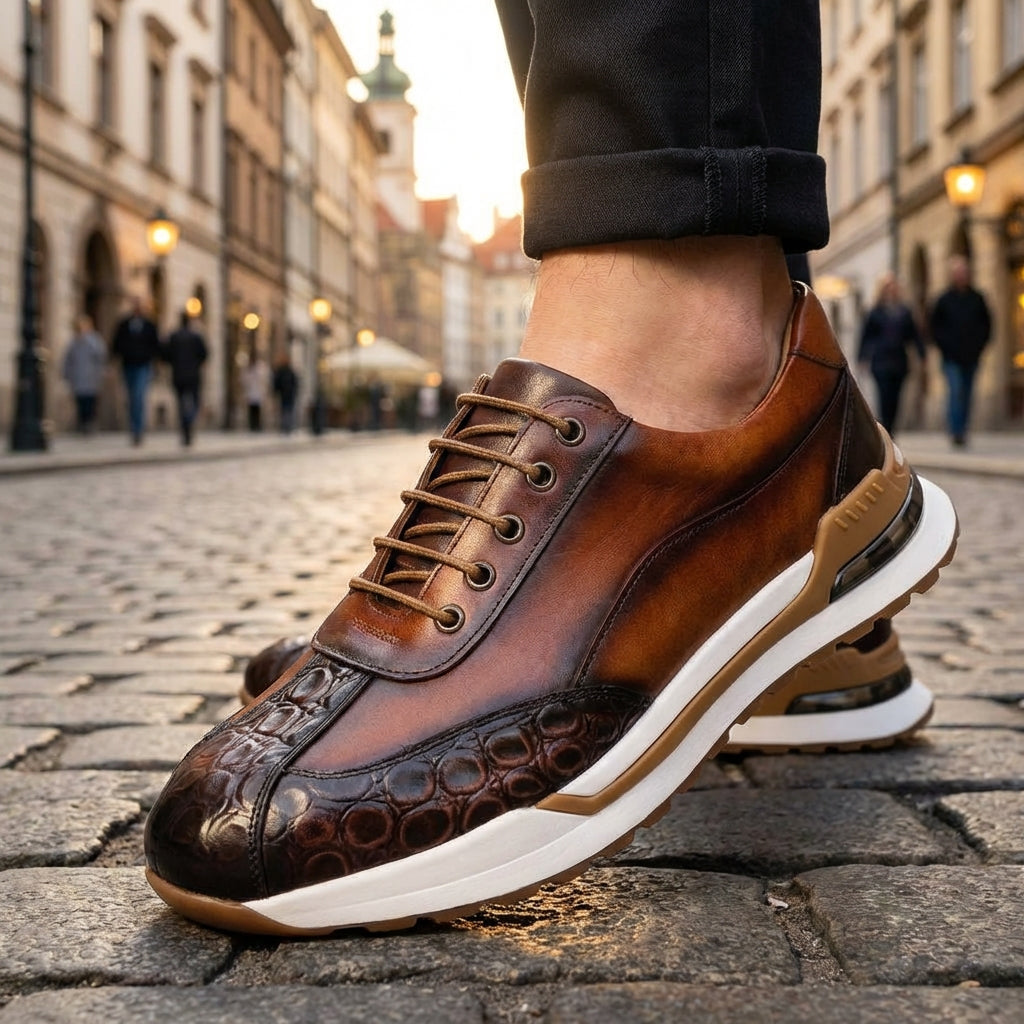 LAURENT MONACO | BASKETS EN CUIR POUR HOMMES