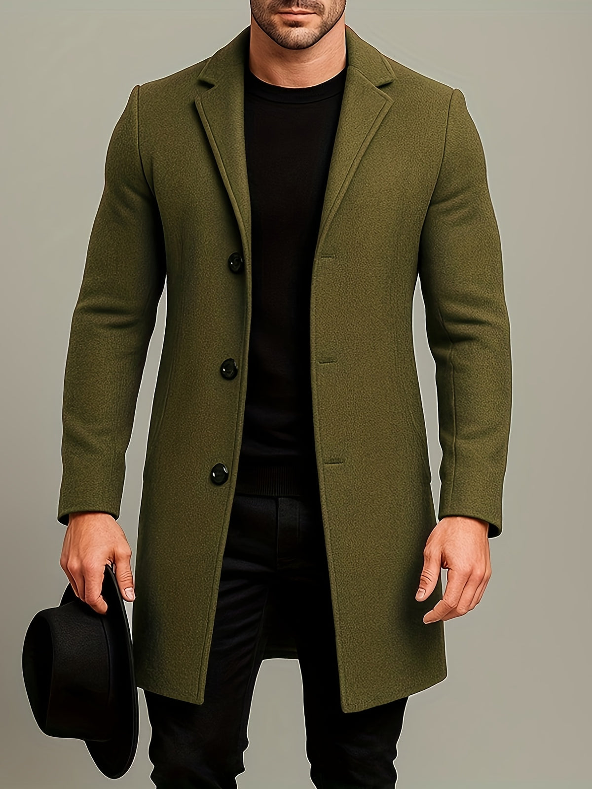 LAURENT MONACO | VESTE À REVERS ET BOUTONS POUR HOMMES