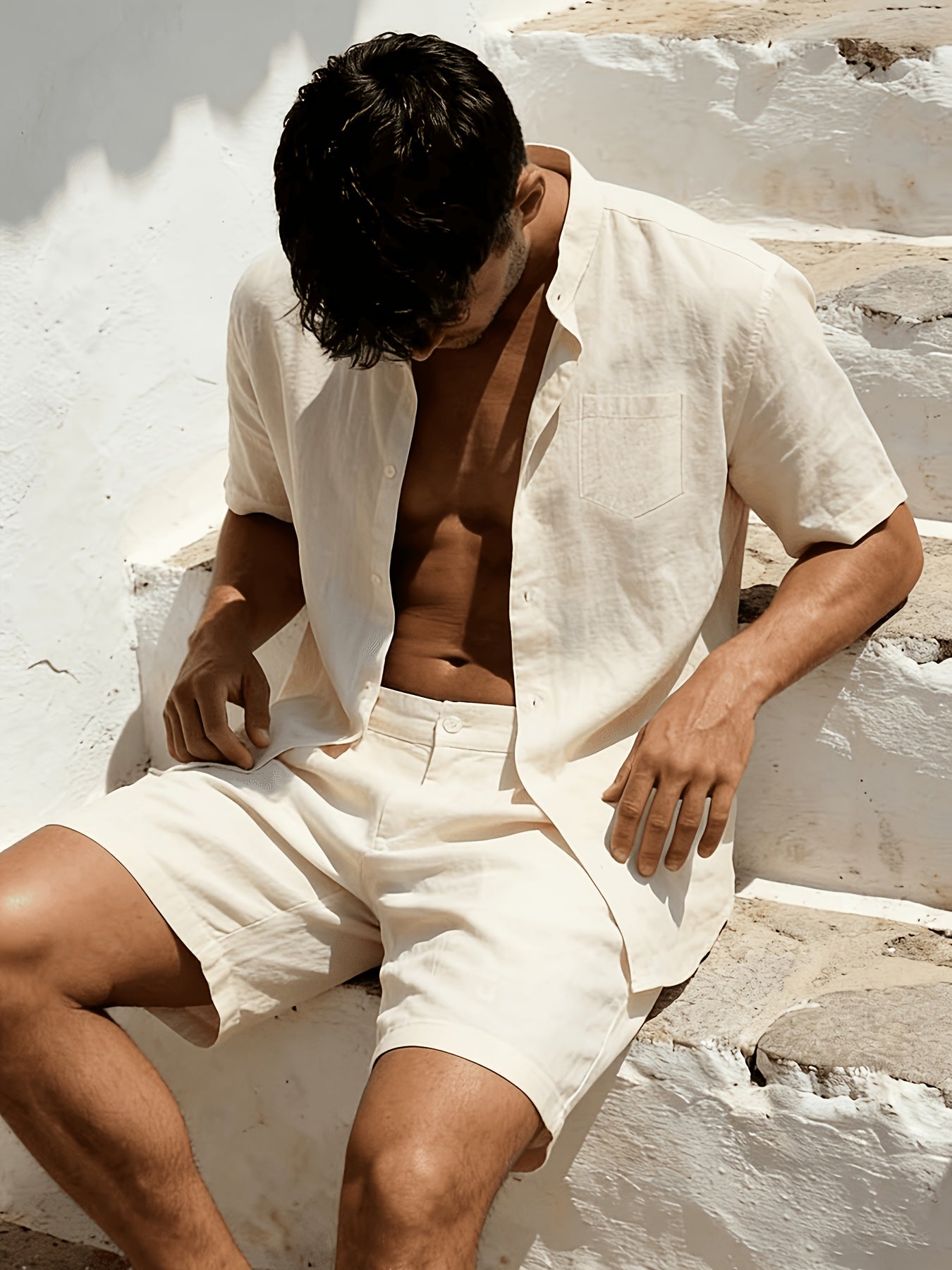 LAURENT MONACO | ENSEMBLE CHEMISE ET SHORT POUR HOMMES