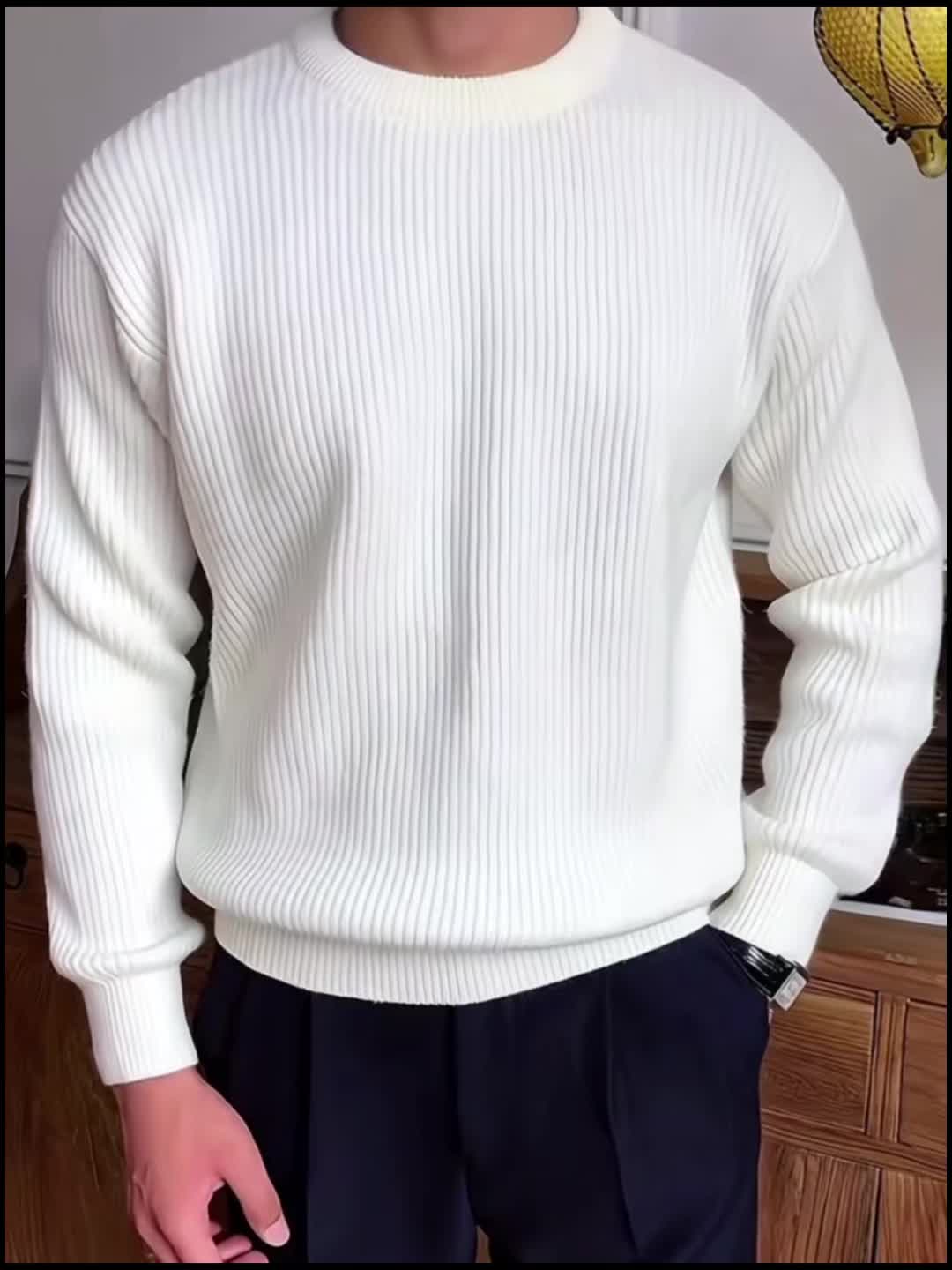 LAURENT MONACO | PULL EN MAILLE AMPLE POUR HOMMES