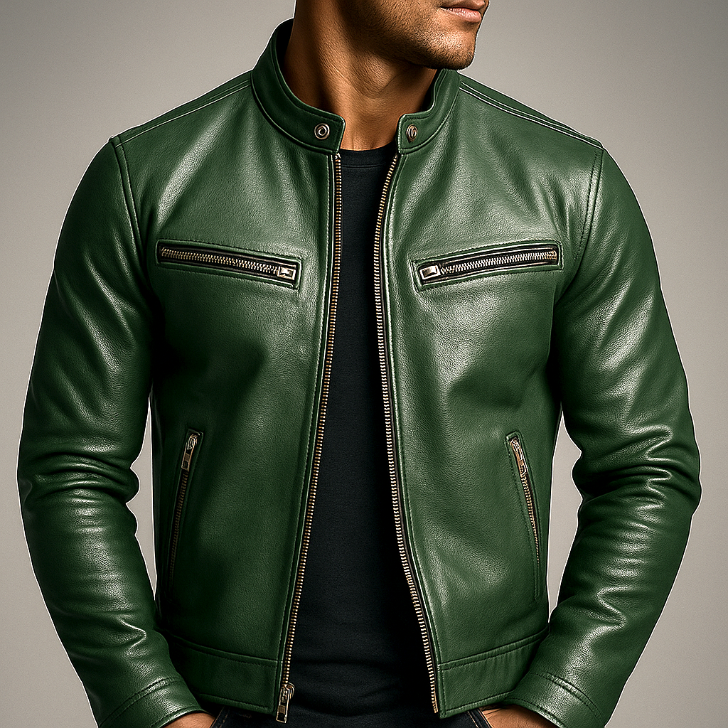 LAURENT MONACO | VESTE ZIPPÉE CLASSIQUE ET ÉLÉGANTE POUR HOMME