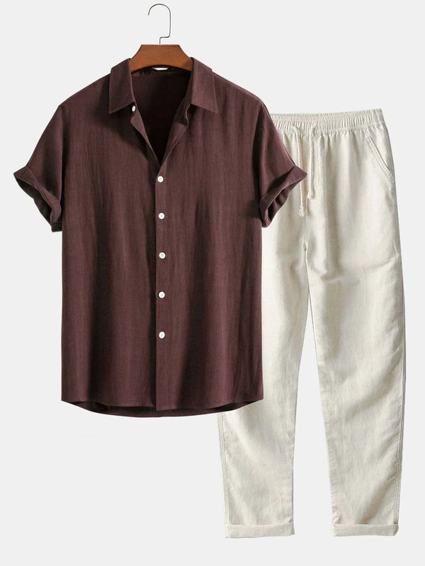 LAURENT MONACO | ENSEMBLE LIN ETE POUR HOMMES — alt view