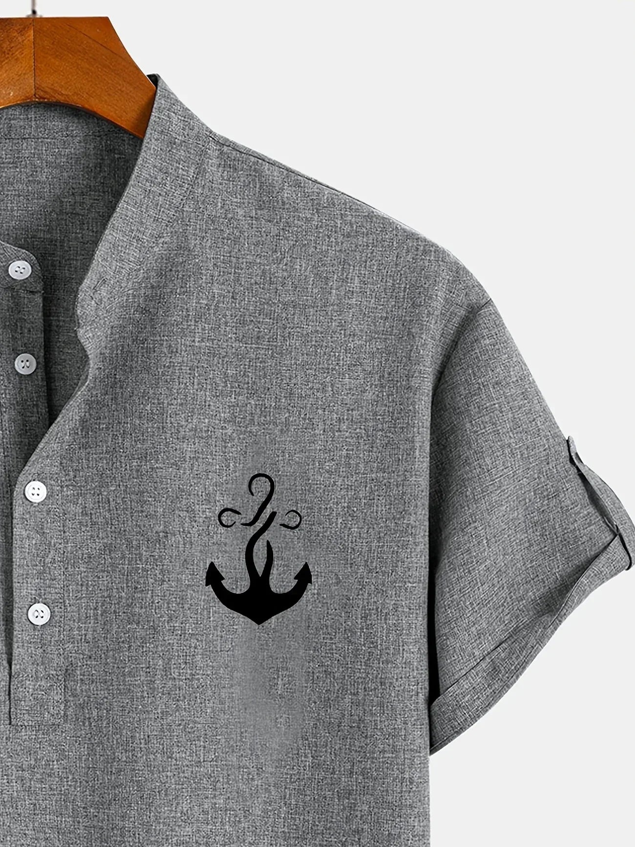 LAURENT MONACO | CHEMISE À COL MONTANT POUR HOMMES