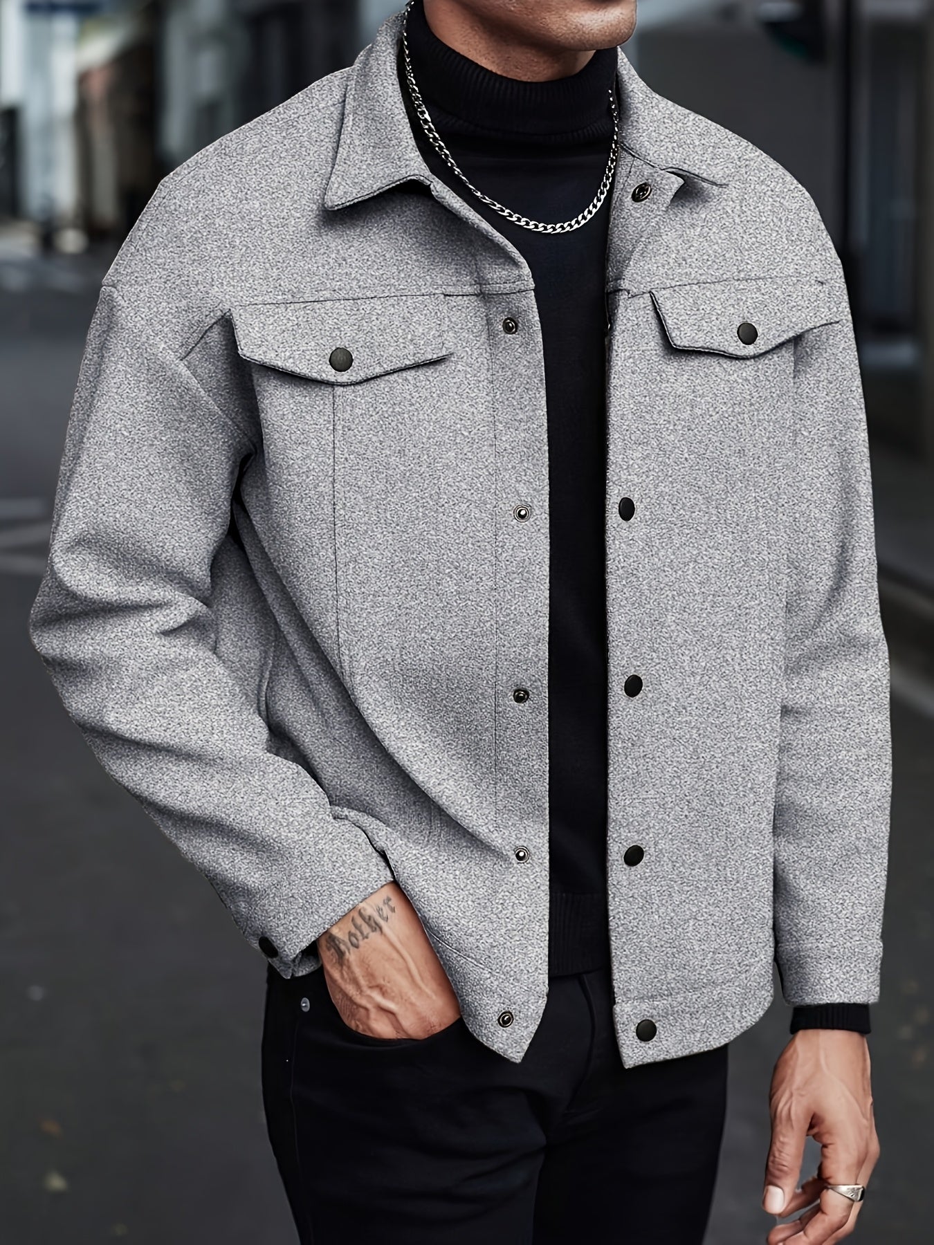 LAURENT MONACO | VESTE À REVERS POUR HOMMES