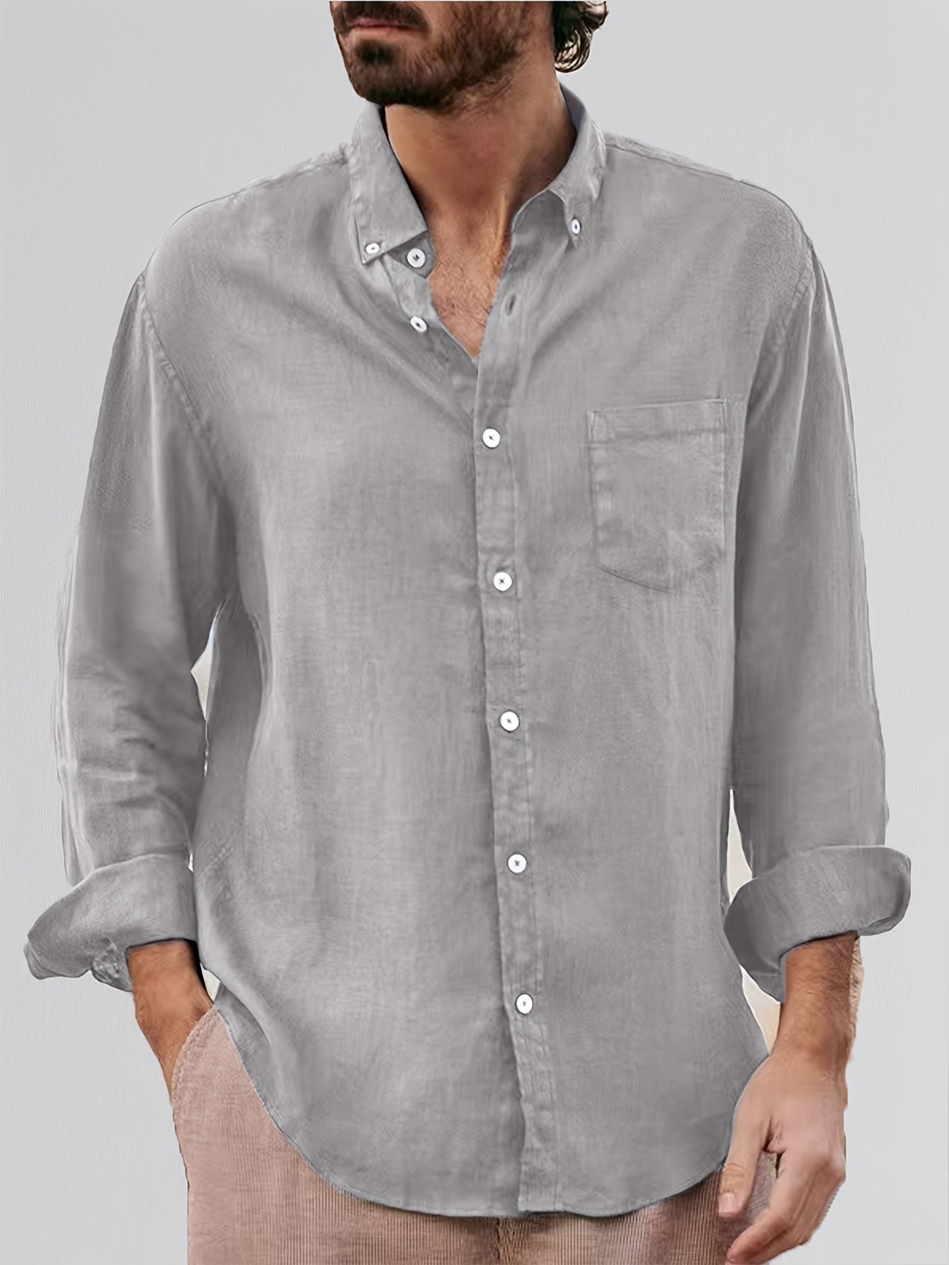 LAURENT MONACO | CHEMISE À REVERS CLASSIQUE POUR HOMMES