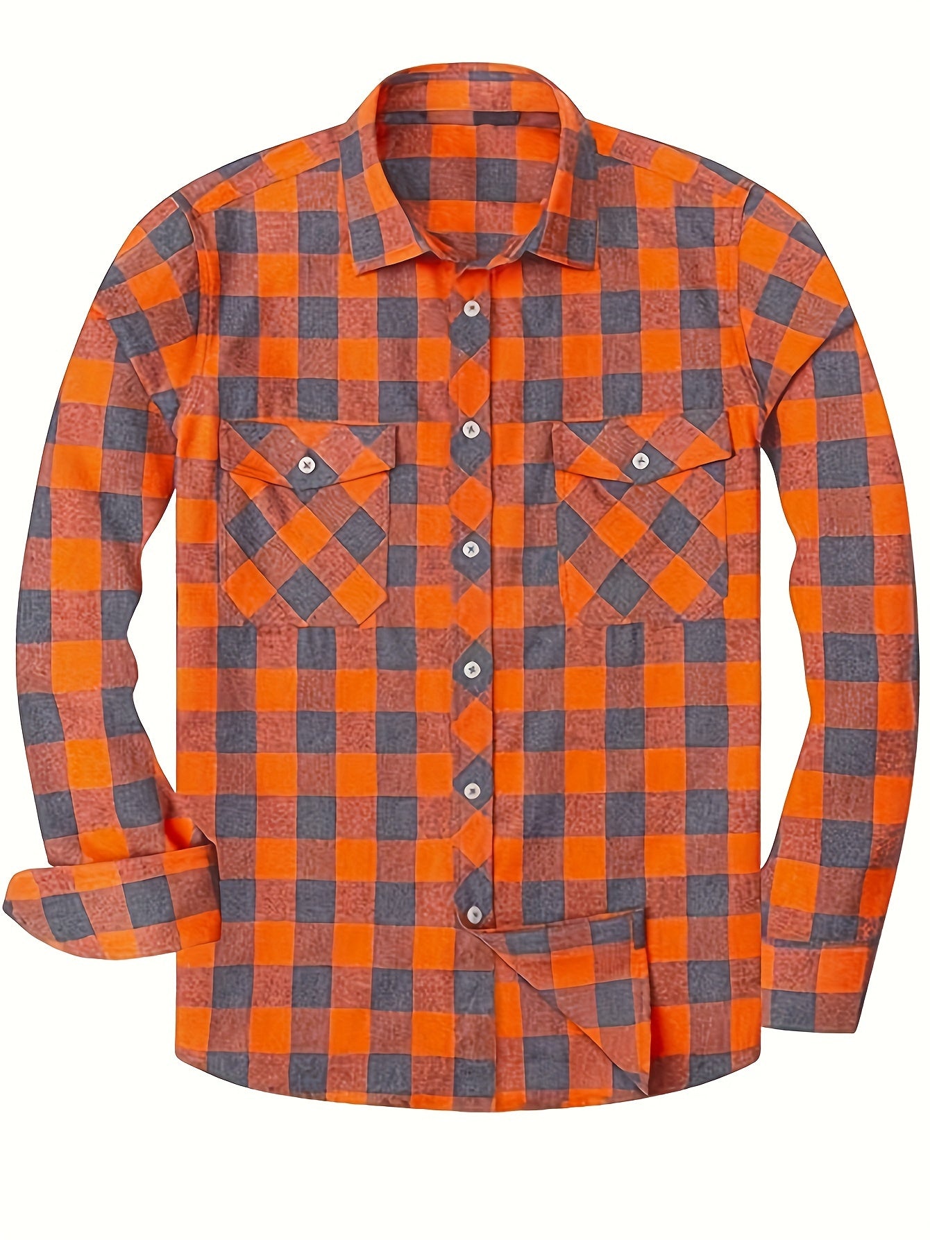 LAURENT MONACO | CHEMISE À CARREAUX ET BOUTONS POUR HOMMES