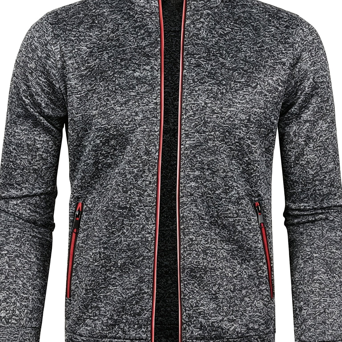 LAURENT MONACO | VESTE EN TRICOT À COL FERMÉ PAR UNE FERMETURE ÉCLAIR POUR HOMMES