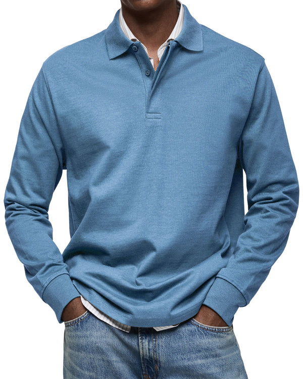 LAURENT MONACO | POLO DE LUXE À MANCHES LONGUES