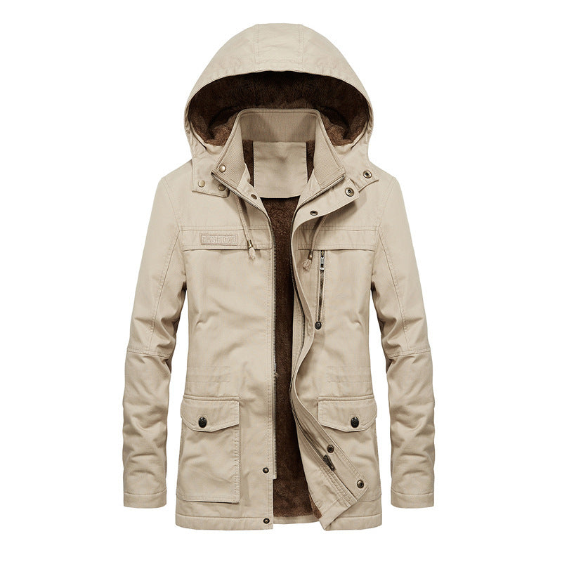 LAURENT MONACO | VESTE À CAPUCHE EN COTON POUR HOMMES