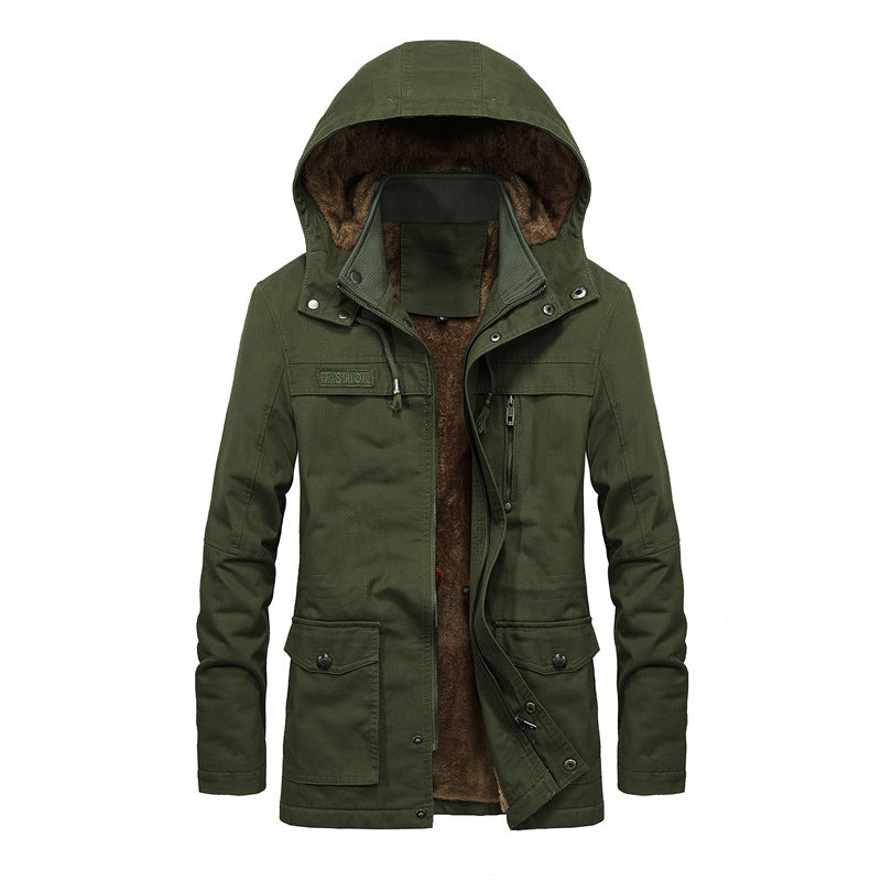 LAURENT MONACO | VESTE À CAPUCHE EN COTON POUR HOMMES