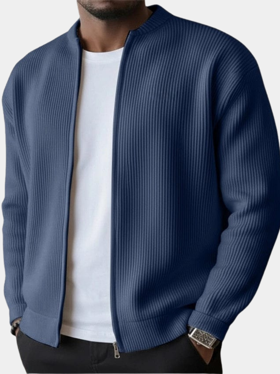LAURENT MONACO | CARDIGAN À COUTURES COULISSÉES POUR HOMMES
