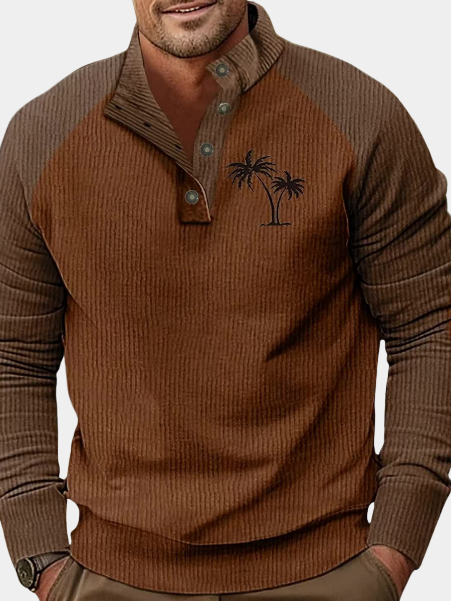 LAURENT MONACO | PULL EN MAILLE À CONTRASTES POUR HOMMES