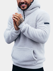 LAURENT MONACO | SWEAT À CAPUCHE EN MAILLE DOUILLE POUR HOMMES