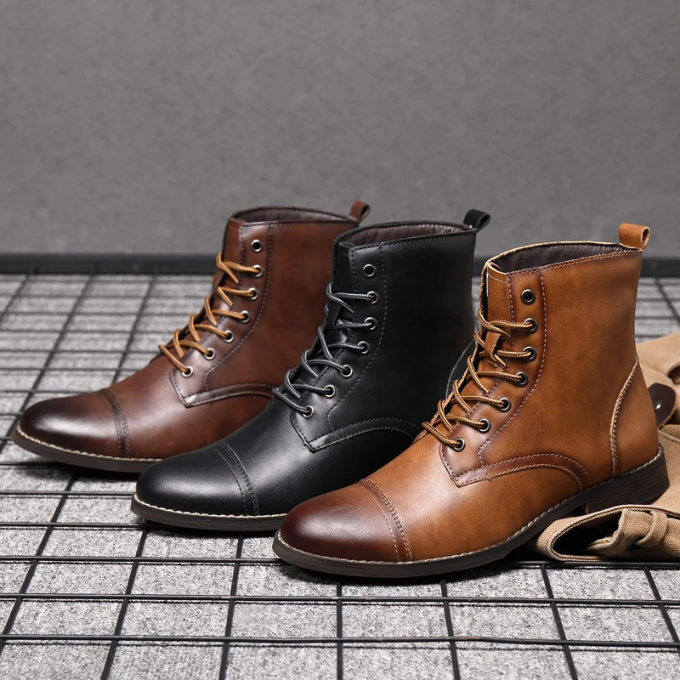 LAURENT MONACO | BOTTES DE VILLE BRUNIES POUR HOMME