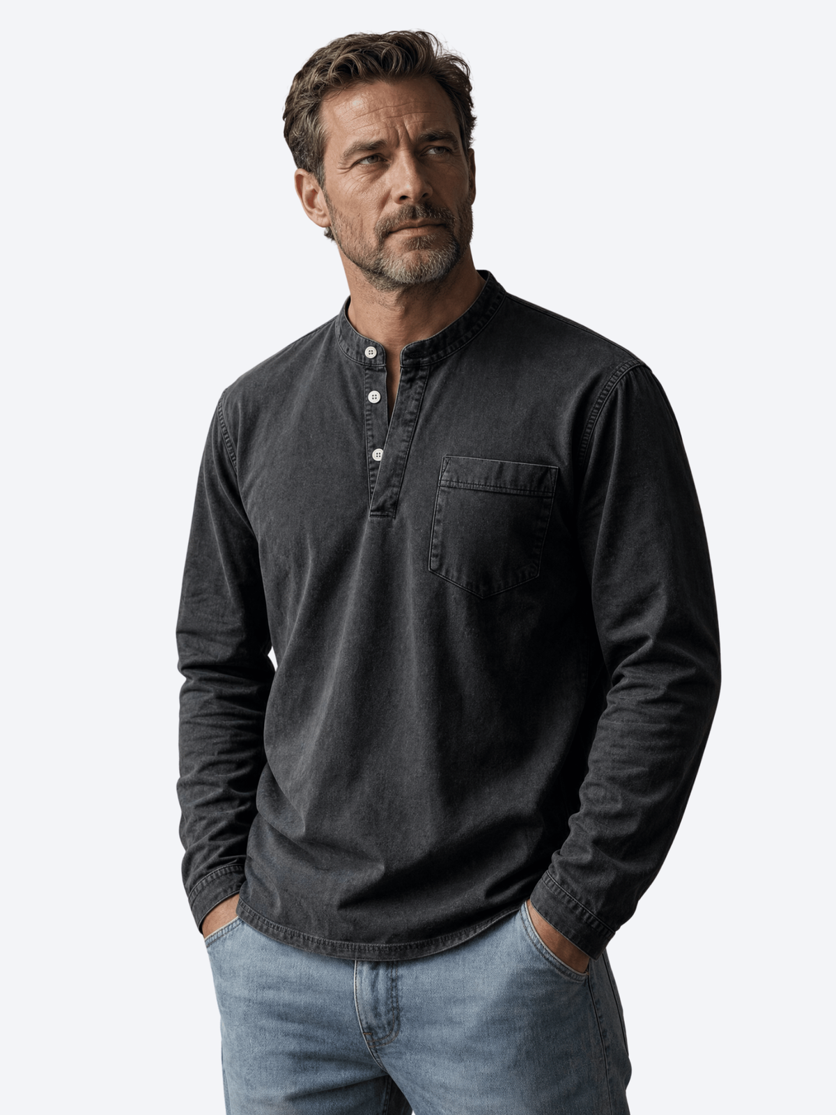 LAURENT MONACO | CHEMISE EN COTON À L'ANCIENNE POUR HOMMES