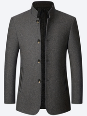 LAURENT MONACO | MANTEAU LONG À COL MONTANT POUR HOMMES