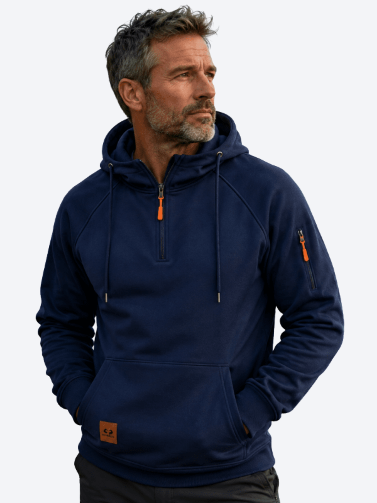 LAURENT MONACO | SWEAT À CAPUCHE AVEC FERMETURE ÉCLAIR POUR HOMMES