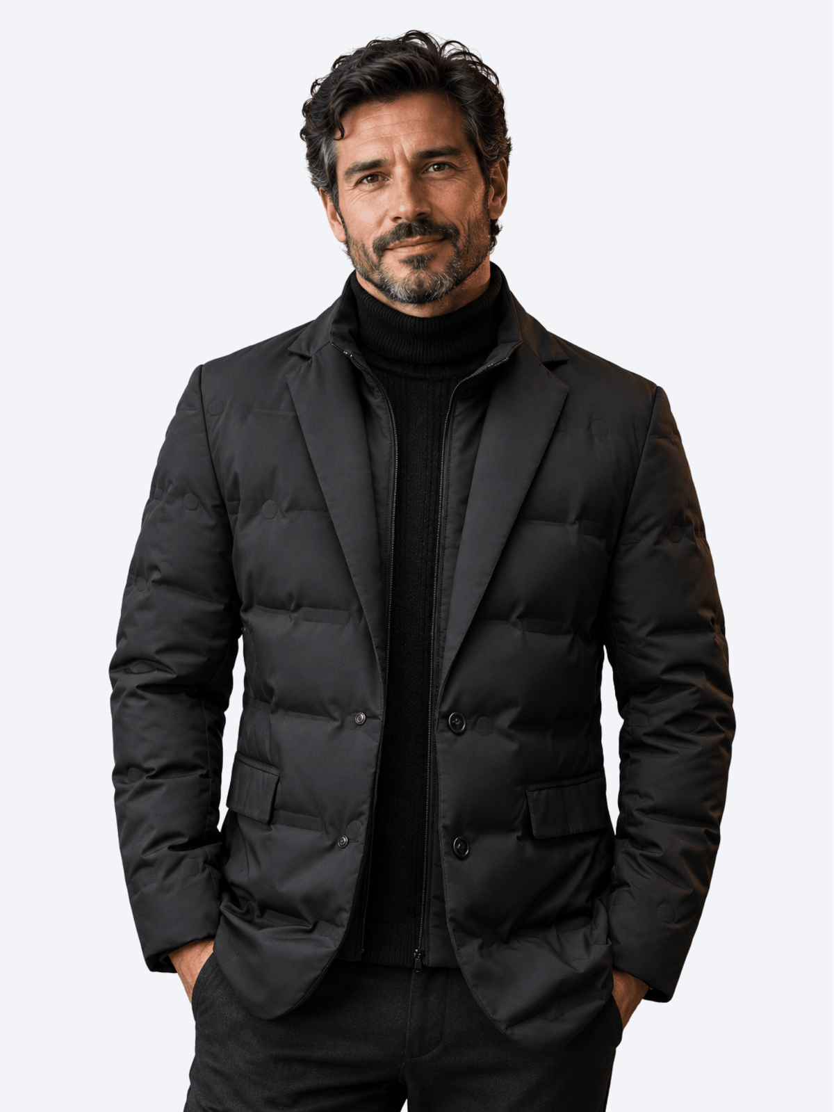 LAURENT MONACO | BLAZER MATELASSÉ EN DUVET POUR HOMMES