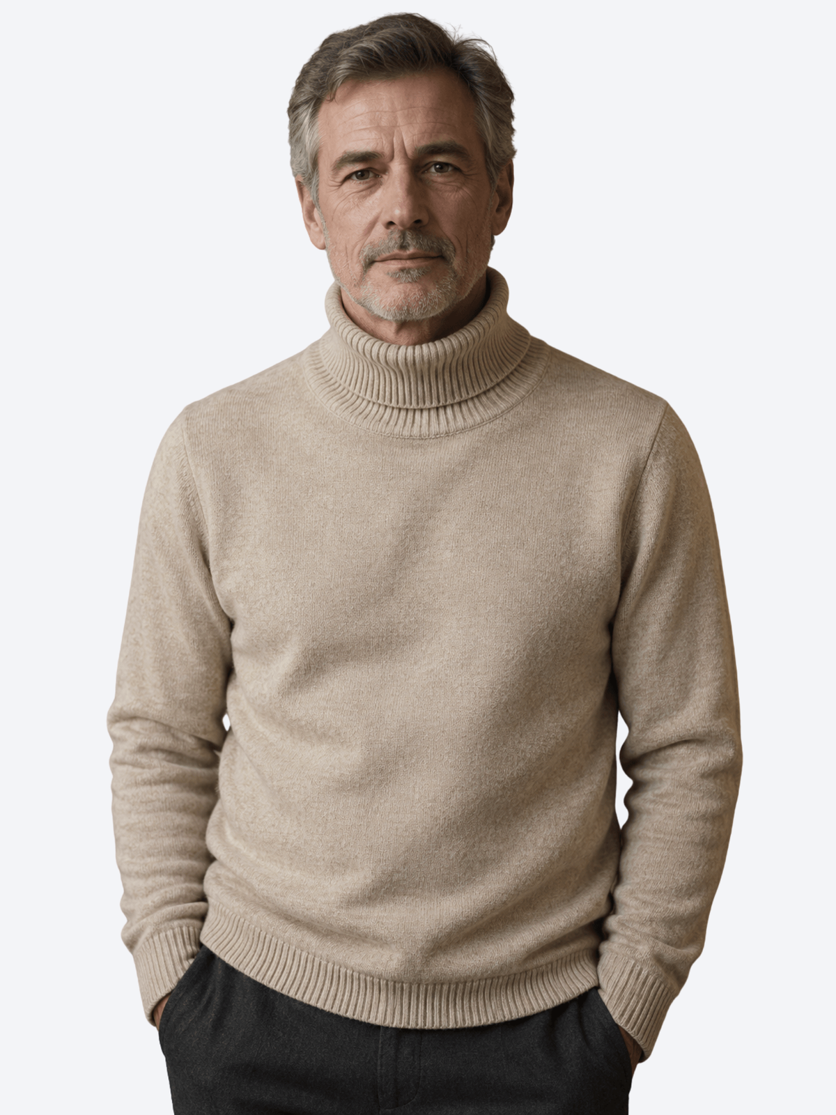 LAURENT MONACO | PULL À COL ROULE COTONNÉ POUR HOMMES