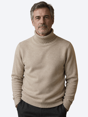 LAURENT MONACO | PULL À COL ROULE COTONNÉ POUR HOMMES
