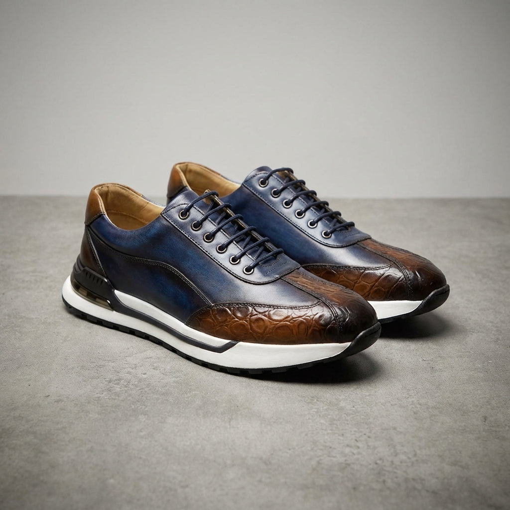 LAURENT MONACO | BASKETS EN CUIR POUR HOMMES