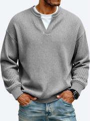 LAURENT MONACO | PULL EN MAILLE GAUFFRÉE POUR HOMMES