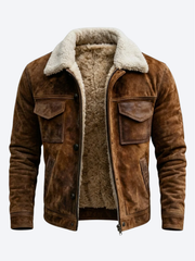 LAURENT MONACO | VESTE À COL EN PELUCHE POUR HOMMES
