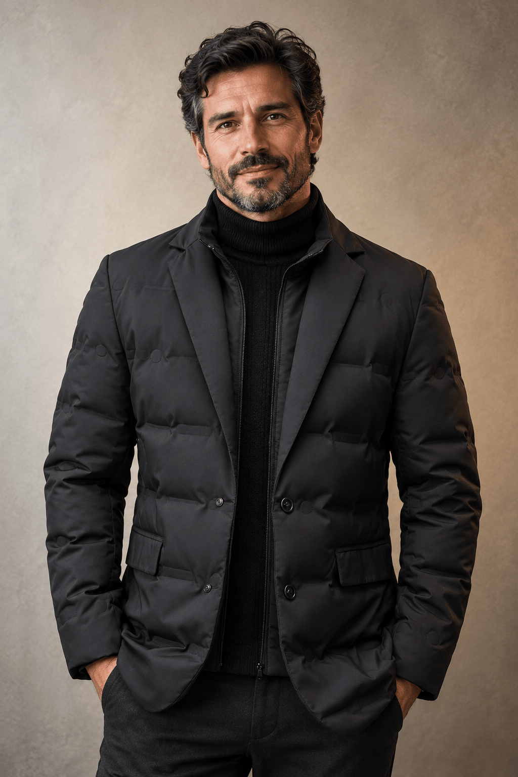 LAURENT MONACO | BLAZER MATELASSÉ EN DUVET POUR HOMMES