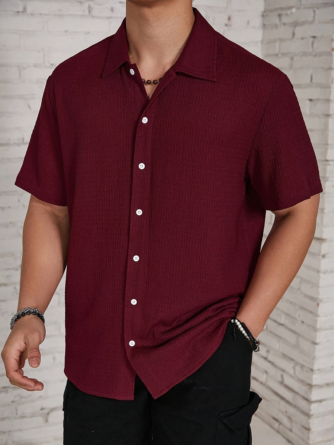 LAURENT MONACO | CHEMISE DE PRINTEMPS CLASSIQUE POUR HOMMES