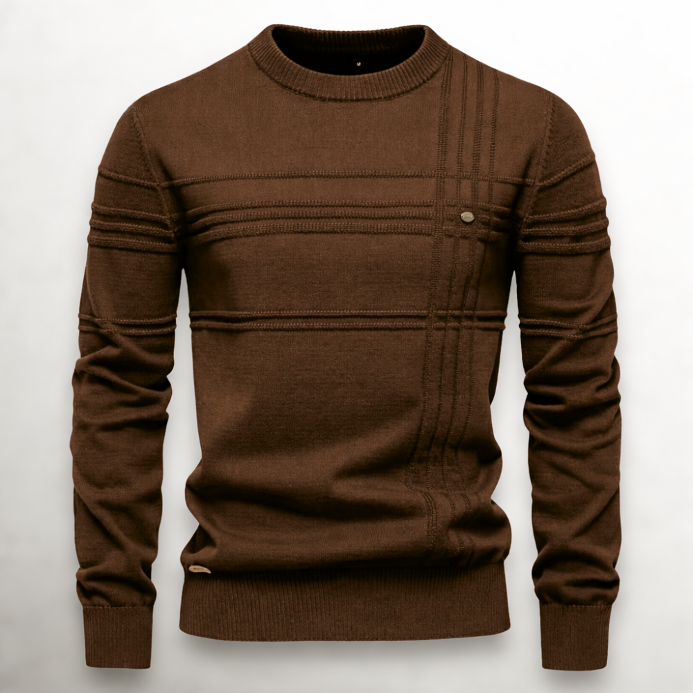 LAURENT MONACO | PULL EN COTON TEXTURÉ POUR HOMMES