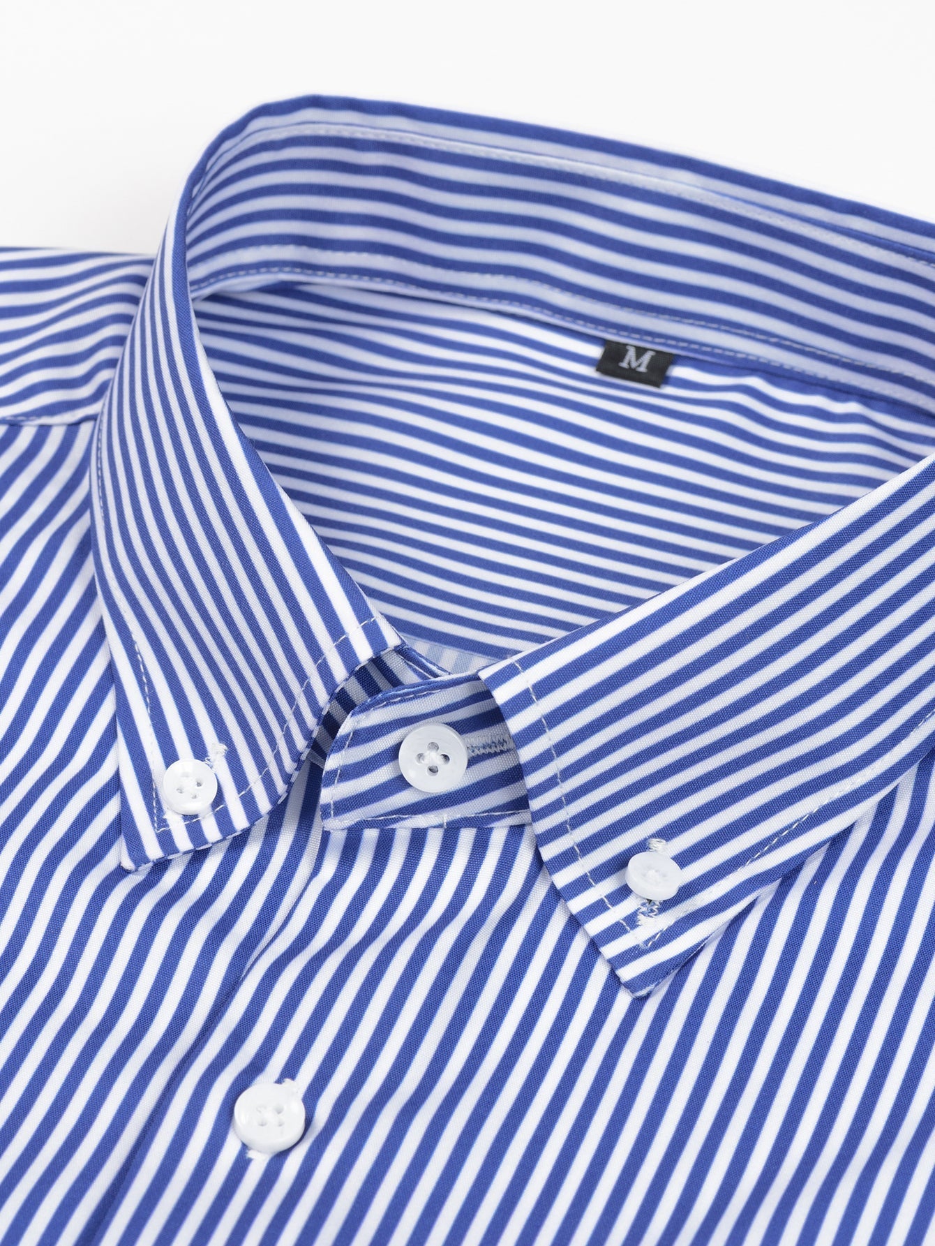 CHEMISE À MANCHES LONGUES À RAYURES AVEC BOUTONS