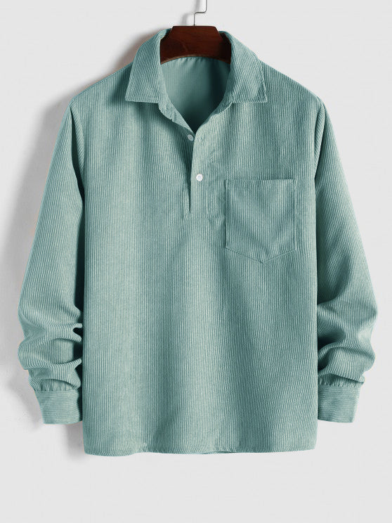 LAURENT MONACO | CHEMISE MANCHES LONGUES DEMI-BOUTONS POUR HOMME