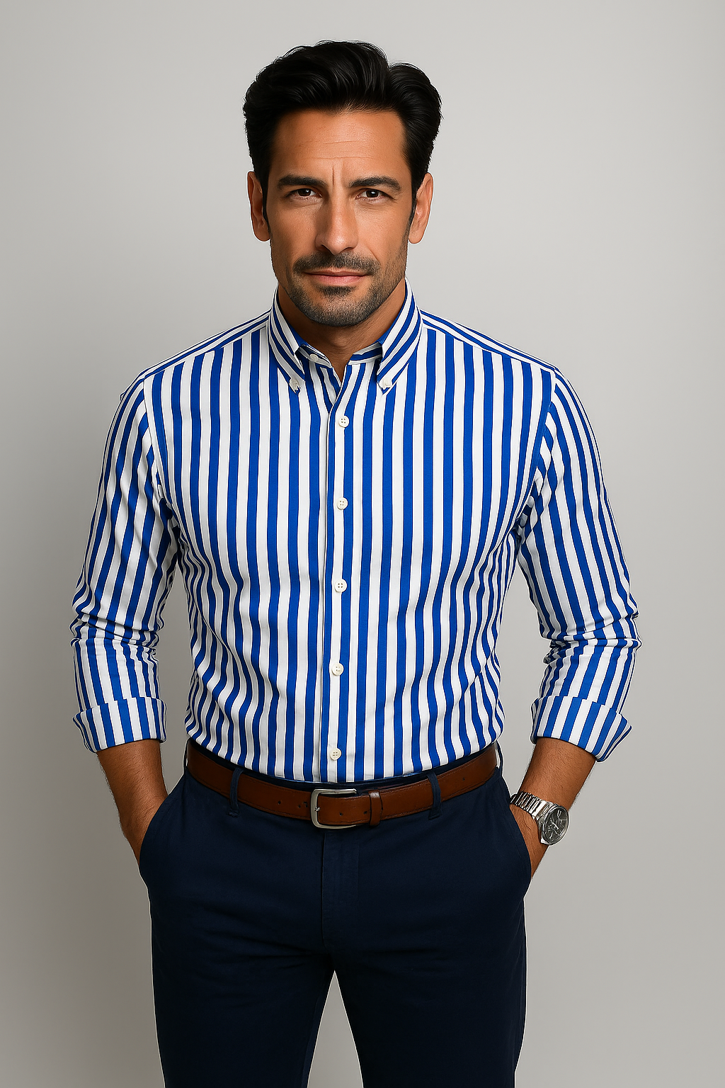 LAURENT MONACO | CHEMISE RAYÉE POUR HOMME