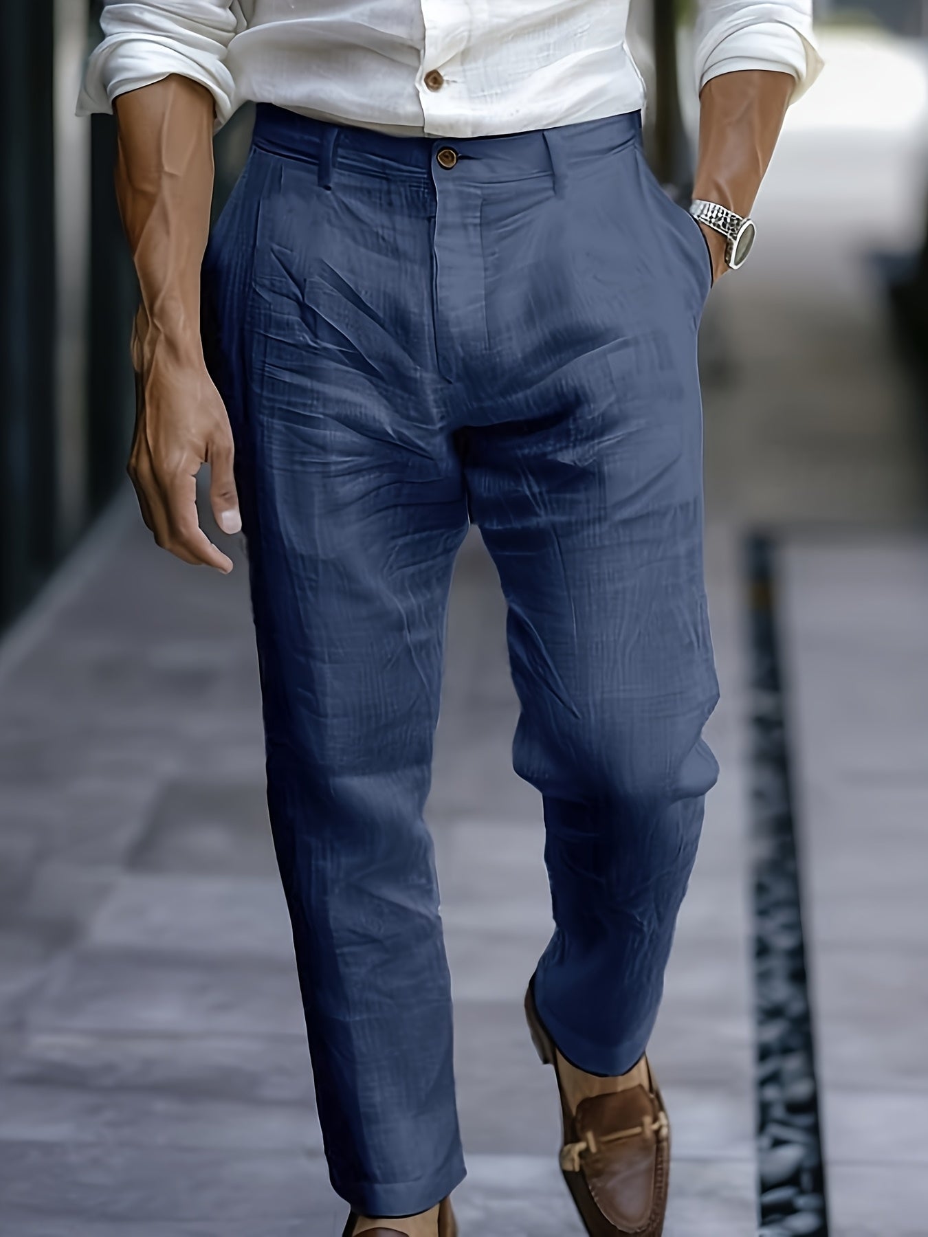 LAURENT MONACO | PANTALON D'ÉTÉ EN VISCOSE POUR HOMMES