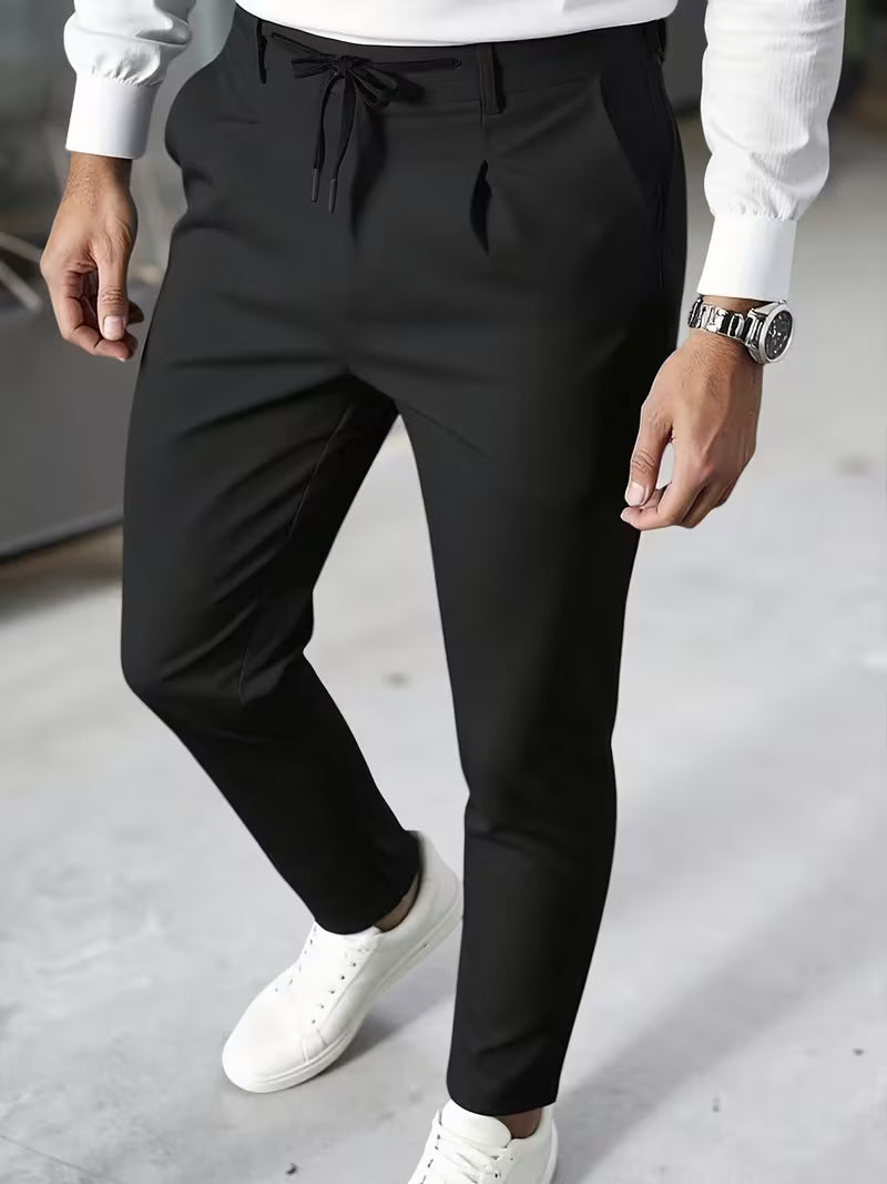 LAURENT MONACO | PANTALON PLISSÉ CONIQUE AUX CHEVILLES POUR HOMMES