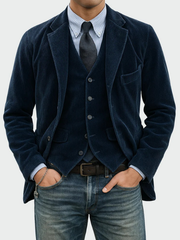 LAURENT MONACO | ENSEMBLE LE BLAZER RAFFINÉ EN VELOURS CÔTELÉ POUR HOMME
