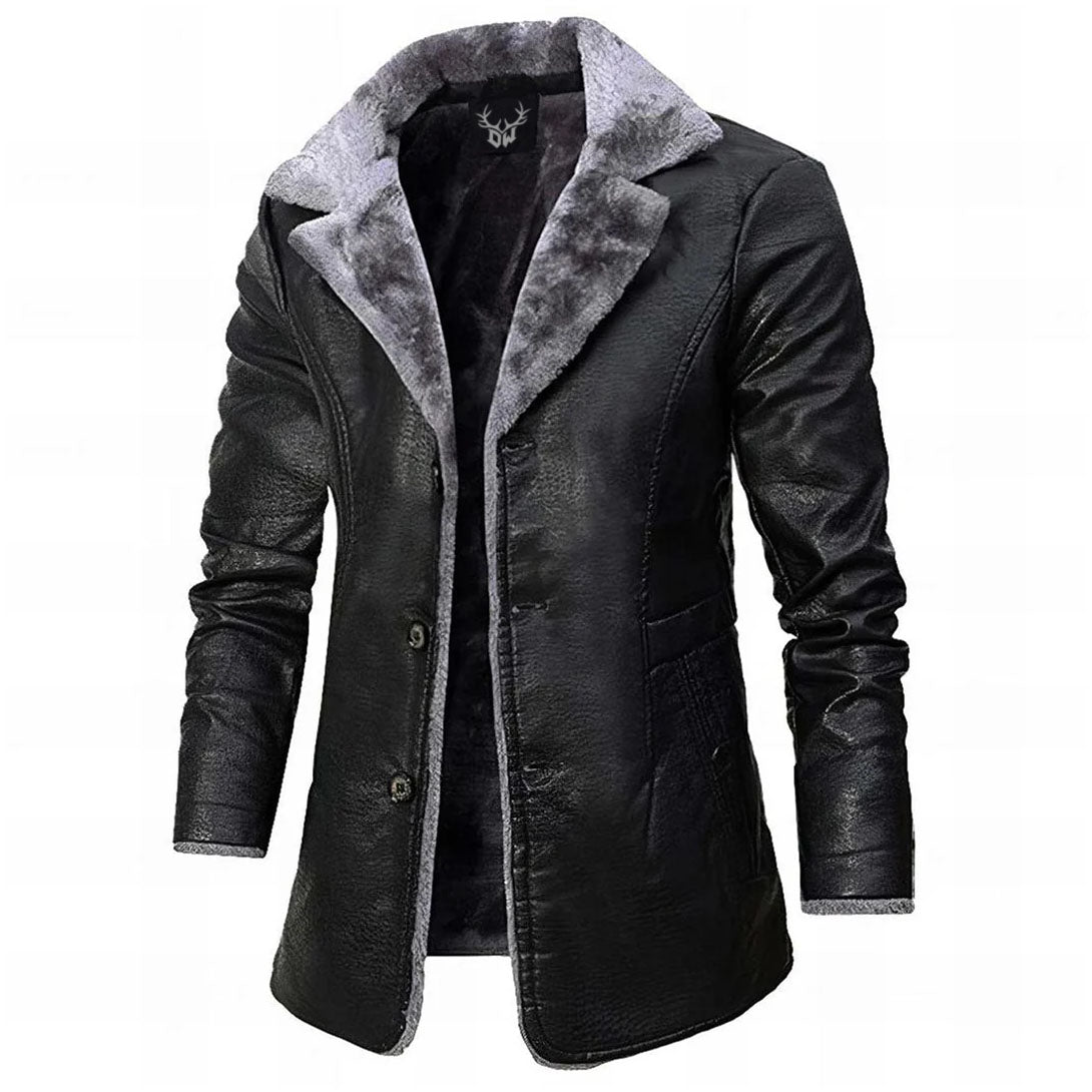 LAURENT MONACO | VESTE EN CUIR ÉLÉGANTE ET DÉCONTRACTÉE POUR HOMME