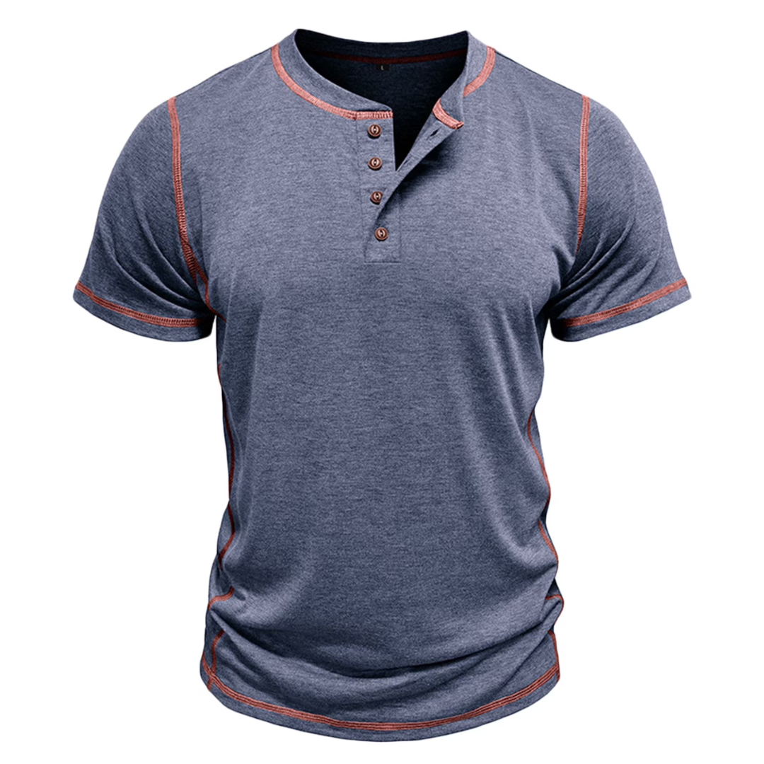 LAURENT MONACO | T-SHIRT HENLEY POUR HOMMES