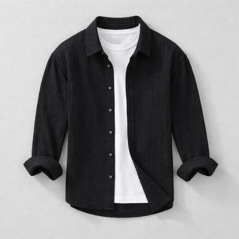 LAURENT MONACO | CHEMISE EN DOUBLE GAUZE POUR HOMMES