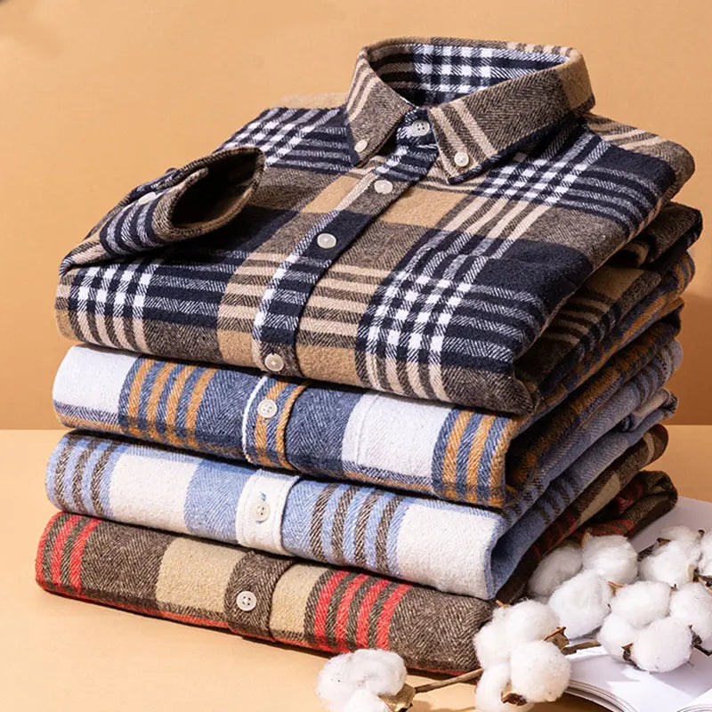 LAURENT MONACO | CHEMISE EN FLANELLE POUR HOMMES
