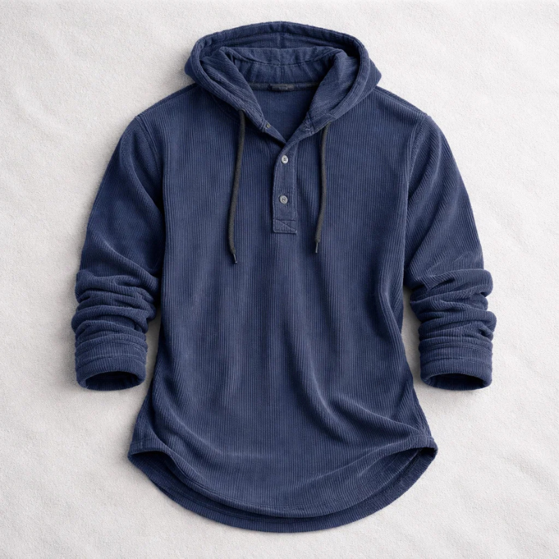 LAURENT MONACO | SWEAT À CAPUCHE EN VELOURS CÔTELÉ POUR HOMME