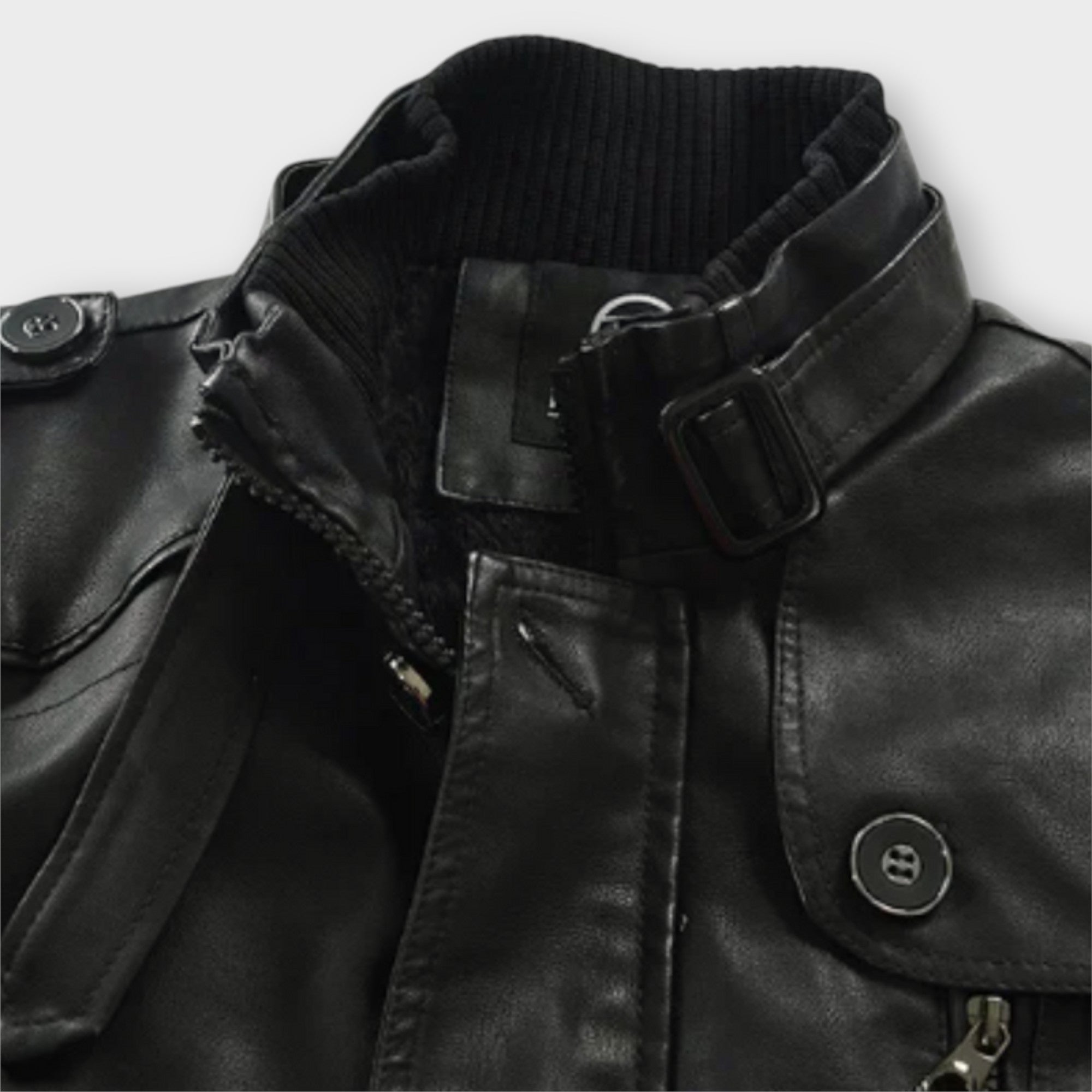 LAURENT MONACO | VESTE DE MOTARDE LONGUE ET ÉLÉGANTE EN CUIR
