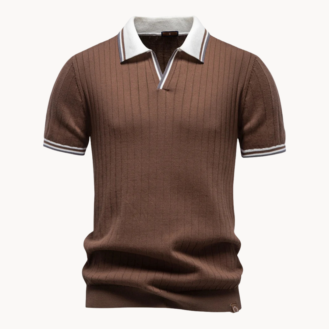 LAURENT MONACO | POLO EN MAILLE CLASSIQUE POUR HOMME