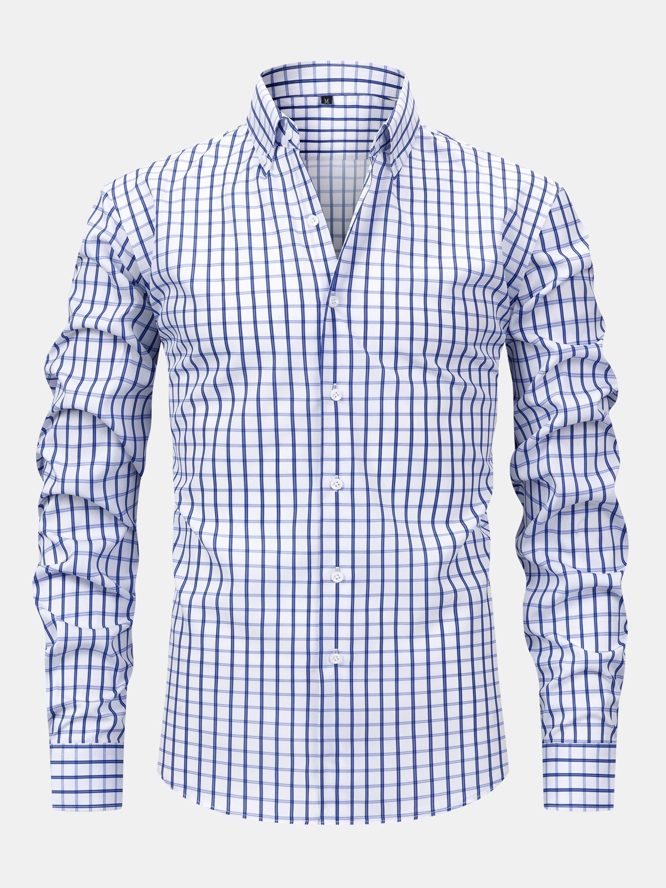 CHEMISE À MANCHES LONGUES À CARREAUX AVEC BOUTONS & PANTALONS SLIM FIT À JAMBES FINS