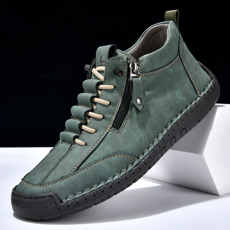 LAURENT MONACO | CHAUSSURES EN NABUK AVEC ZIP POUR HOMME