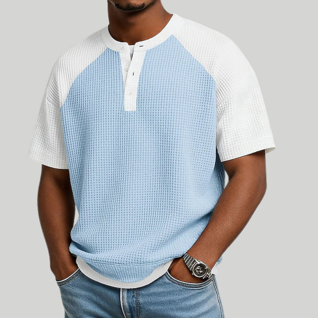 LAURENT MONACO | POLO EN MAILLE GAUZÉE POUR HOMMES