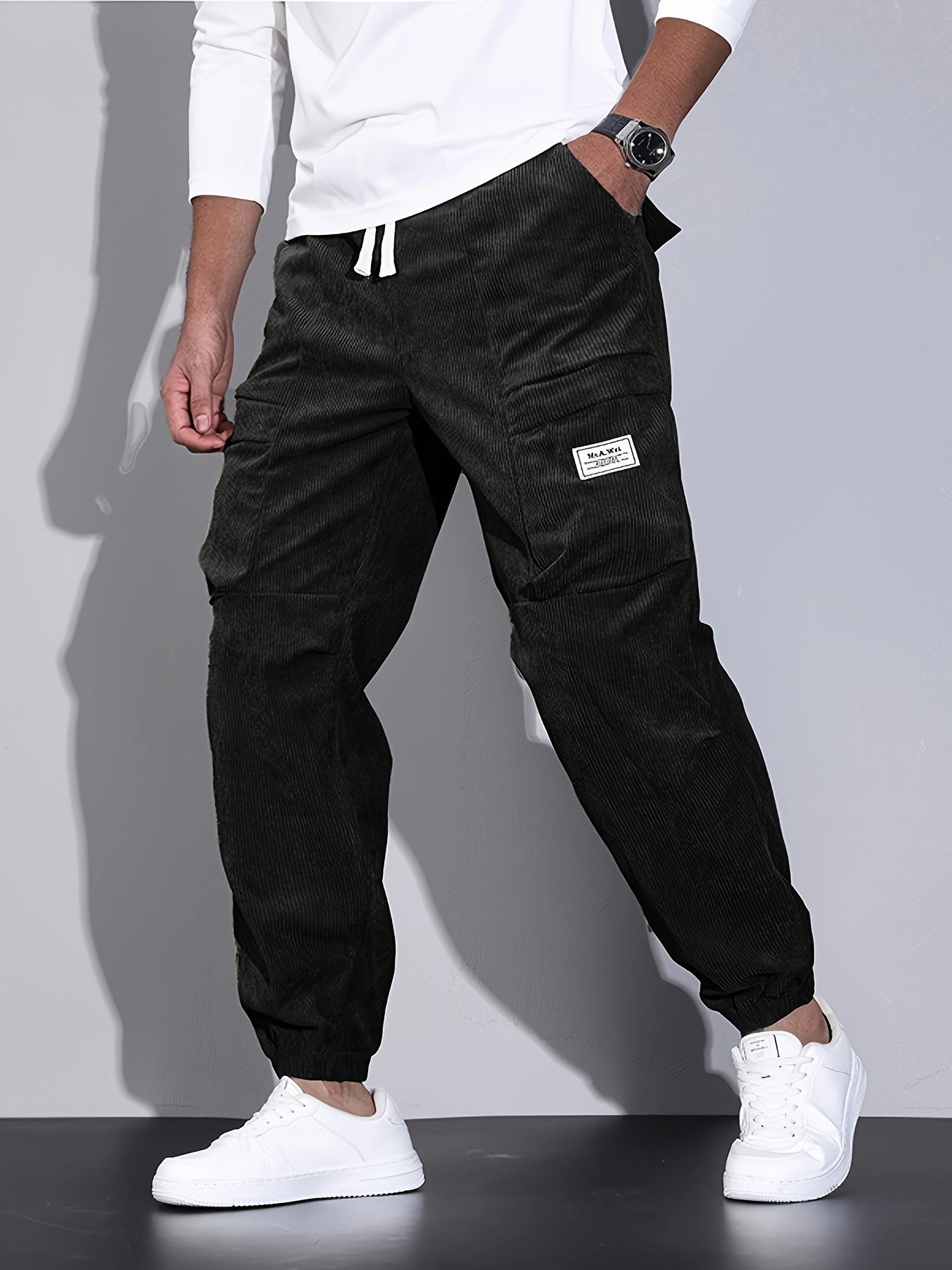 LAURENT MONACO | PANTALON CARGO EN CORDUROY