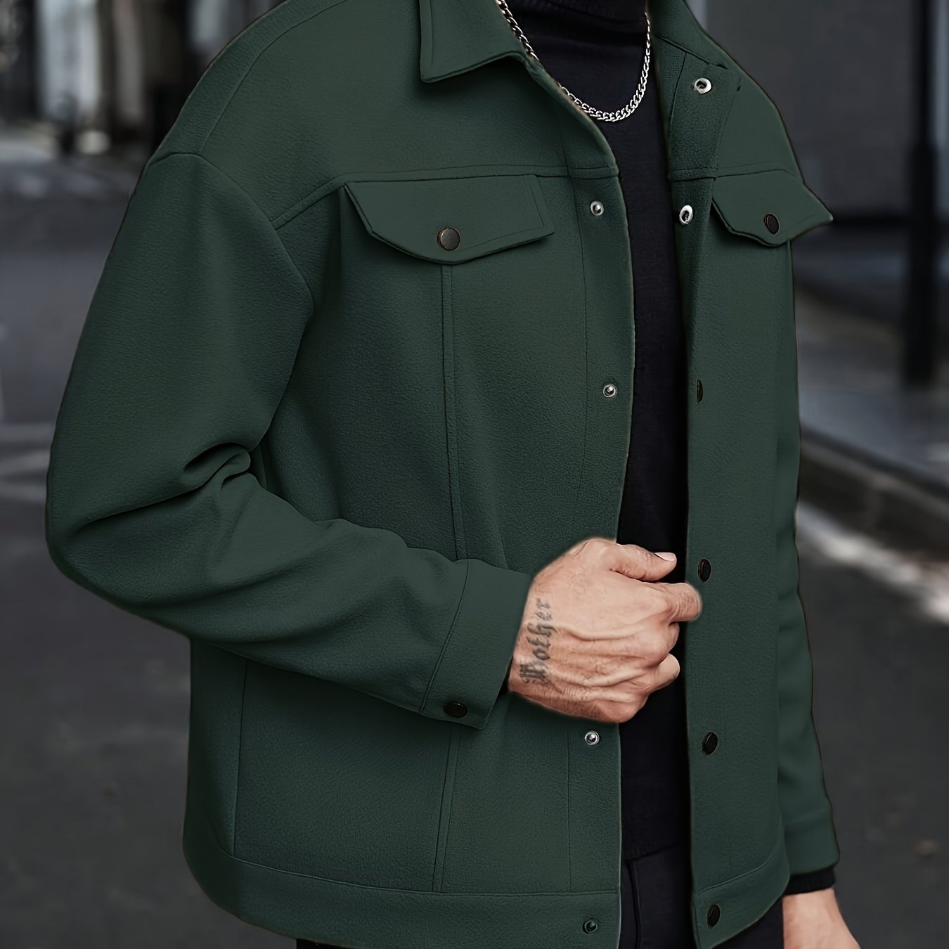 LAURENT MONACO | VESTE À BOUTONS TEXTURÉE POUR HOMMES