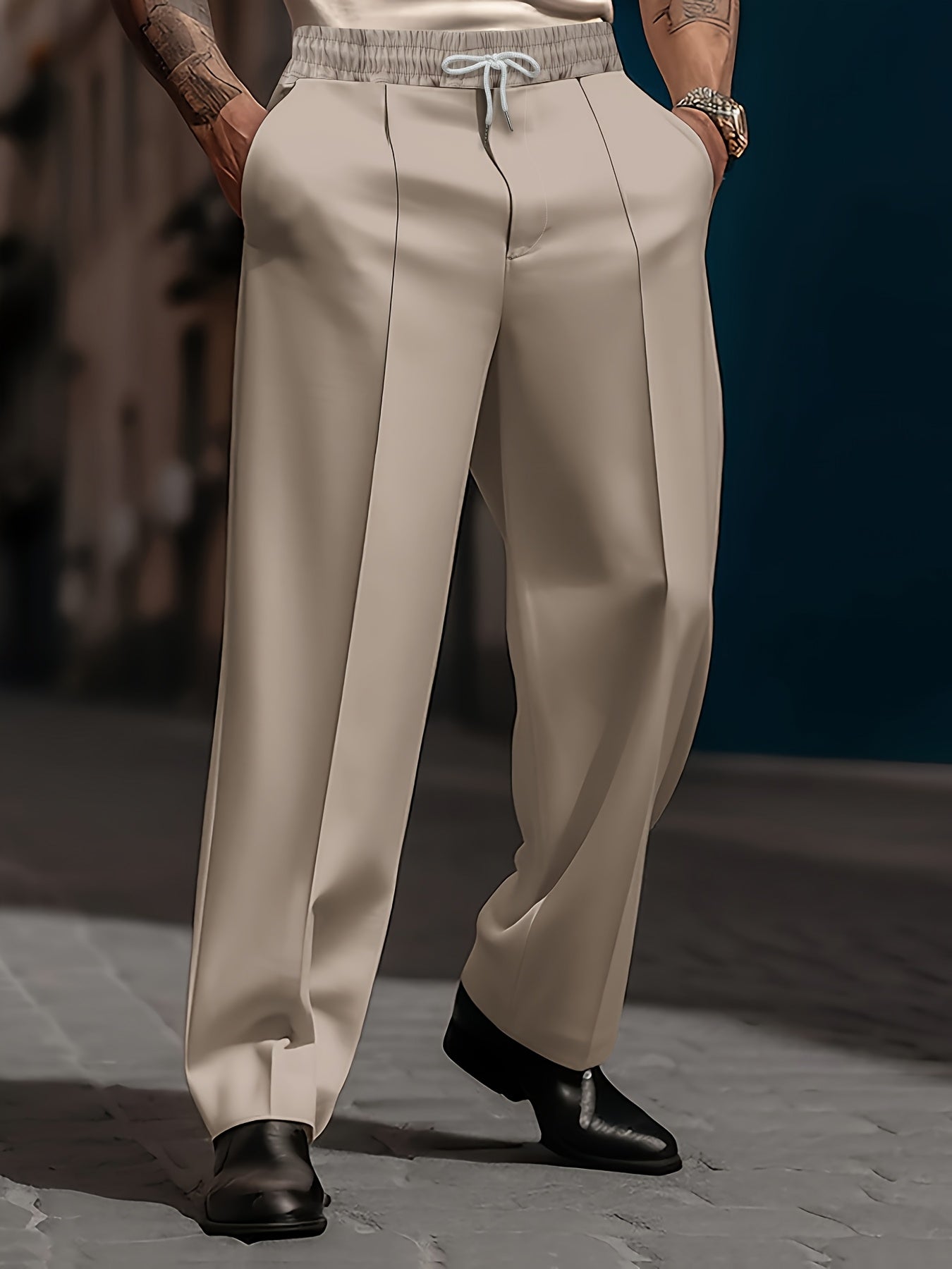 LAURENT MONACO | PANTALON CLASSIQUE DÉCONTRACTÉ POUR HOMMES
